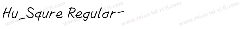 Hu_Squre Regular字体转换